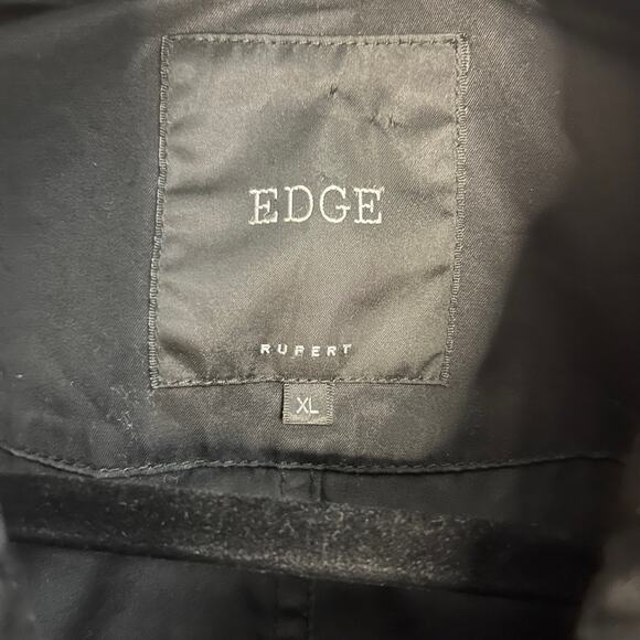 Men’s Edge Rupert Black Lightweight Rain Jacket - Picture 3 of 7